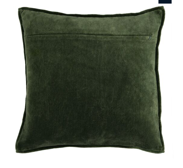 Kissen Leinen washed out mit Samtseite, 45x45 cm