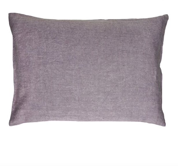 Kissen Leinen washed out 50x70cm , lavendel