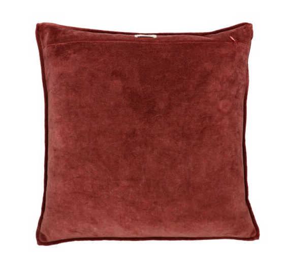 Kissen Leinen washed out mit Samtseite, 45x45 cm