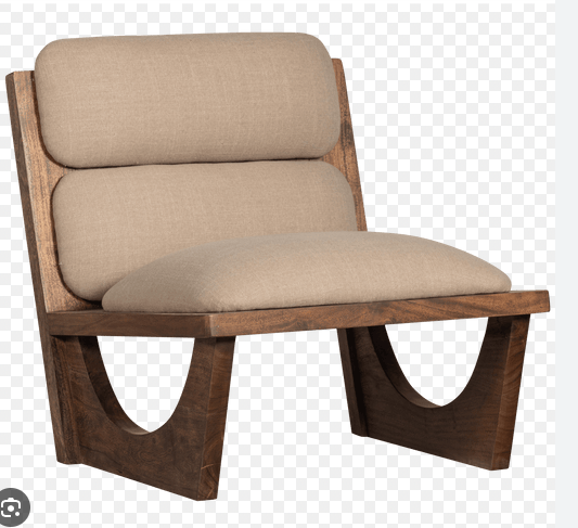 Sessel Holz und Polster organisch