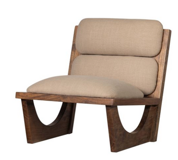 Sessel Holz und Polster organisch