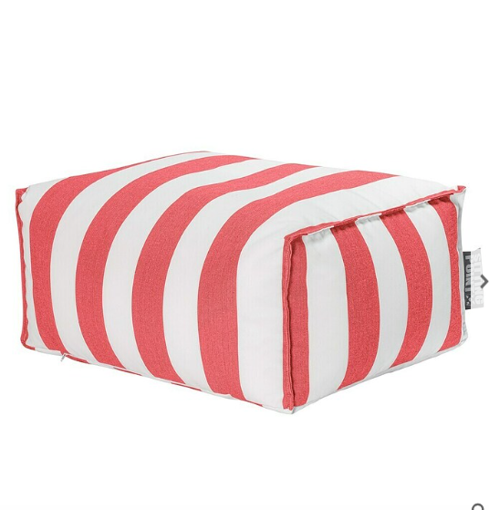 Fußhocker gestreift Outdoor