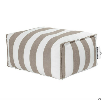 Fußhocker gestreift Outdoor