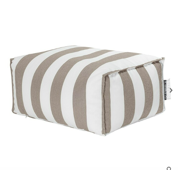 Fußhocker gestreift Outdoor