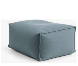 Fußhocker einfarbig acqua Outdoor