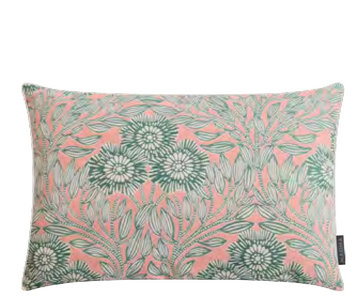Kissen Outdoor 40x60 Blüten Muster rosé/ grün