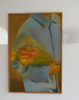 Bild Kunstdruck Frau mit Blumen unter dem Arm