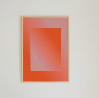 Bild Kunstdruck minimal rosa/orange