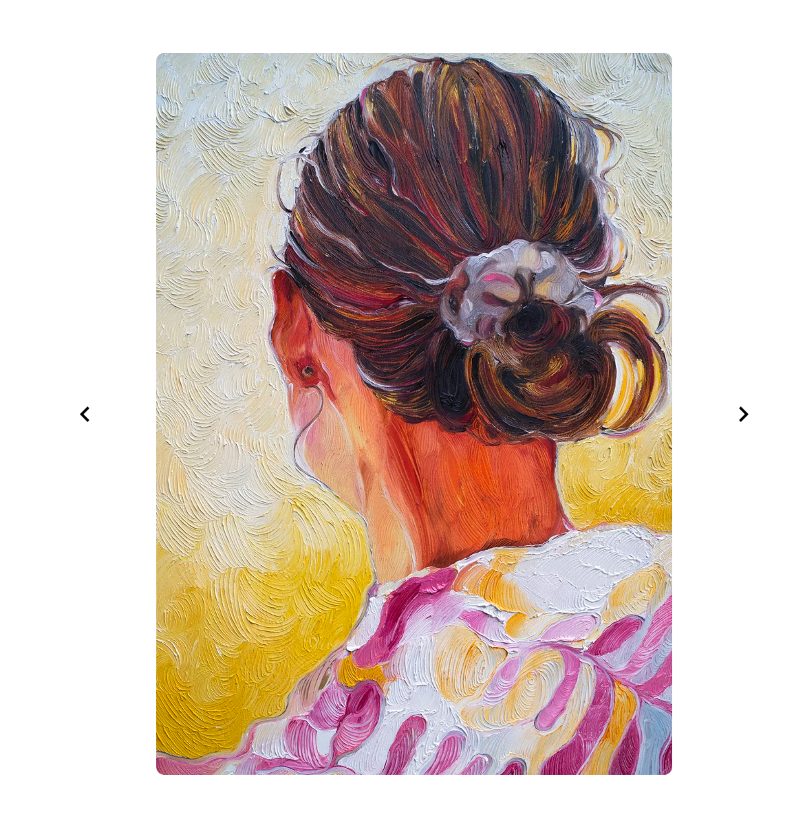 Bild Kunstdruck Frau von hinten