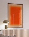 Bild Kunstdruck neon orange abstrakt