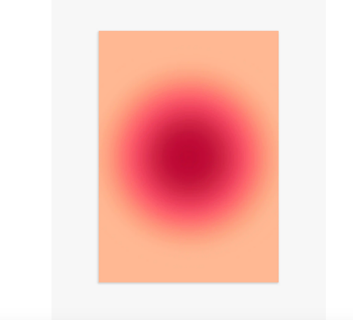 Bild Kunstdruck Punkt pink/peach