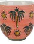 Tasse Espresso mit Palmen bunt