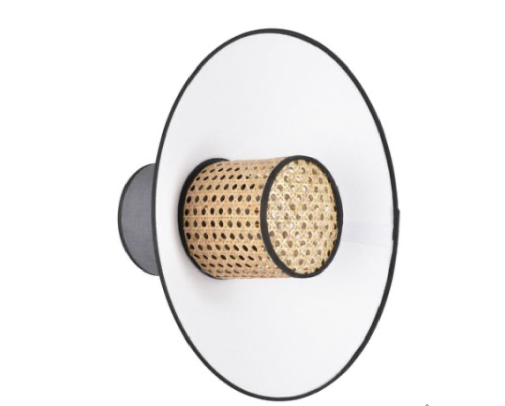 Lampe Decke / Wand Wiener Geflecht