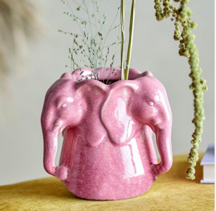 Vase Elefant pink