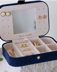 Schmuckbox Velours Travelsize in verschiedenen Farben