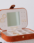 Schmuckbox Velours Travelsize in verschiedenen Farben