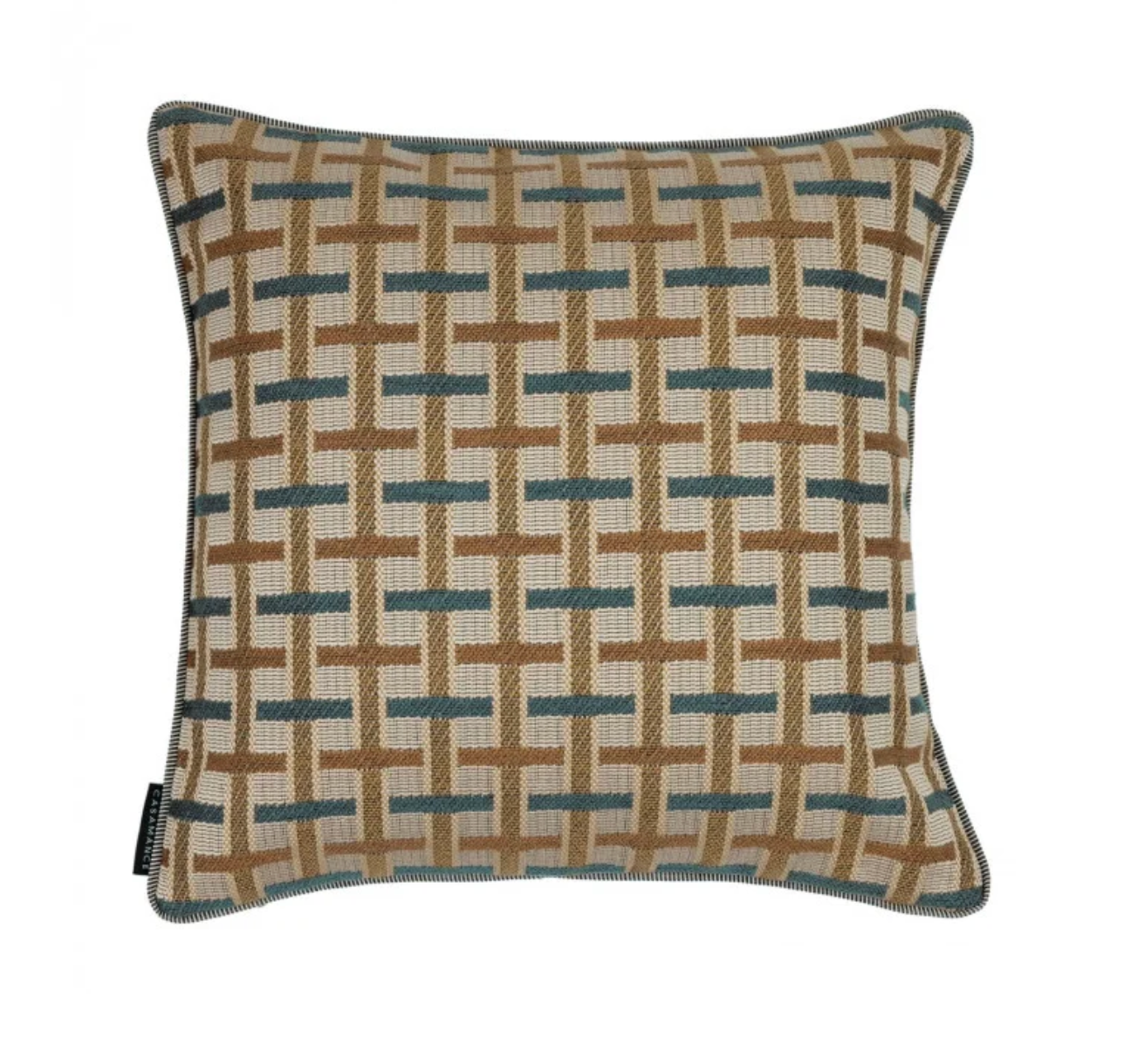 Kissen Jacquard Karo
