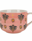 Tasse groß mit Palmen