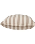 Fußhocker Outdoor gestreift beige-ecru