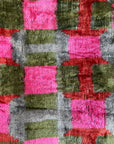 Lampenschirm Samt pink/grün