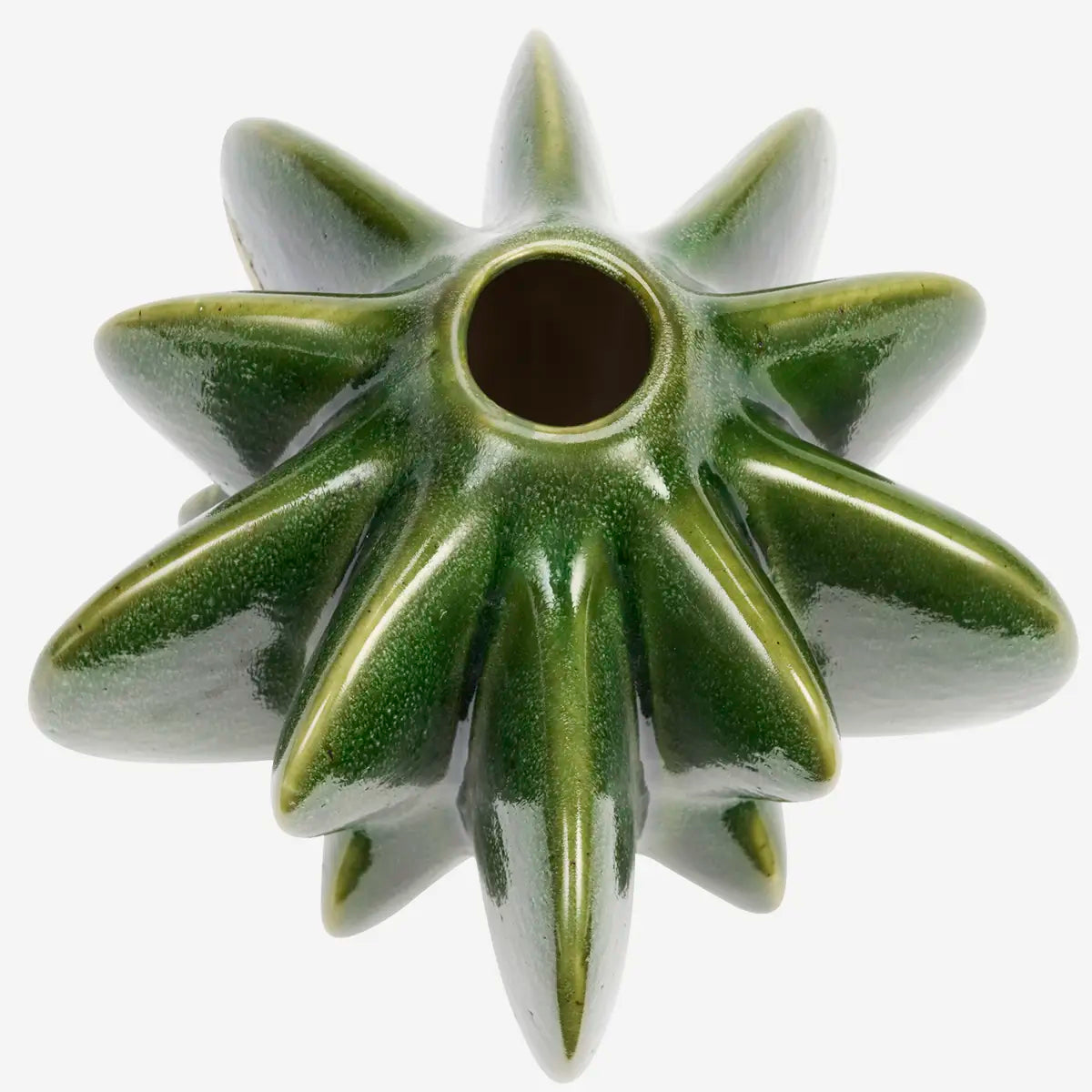 Vase sternförmig grün
