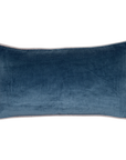 Kissen Samt uni mit Kontrastpaspel  30x60
