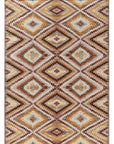 Teppich In- und Outdoor Raute multicolor