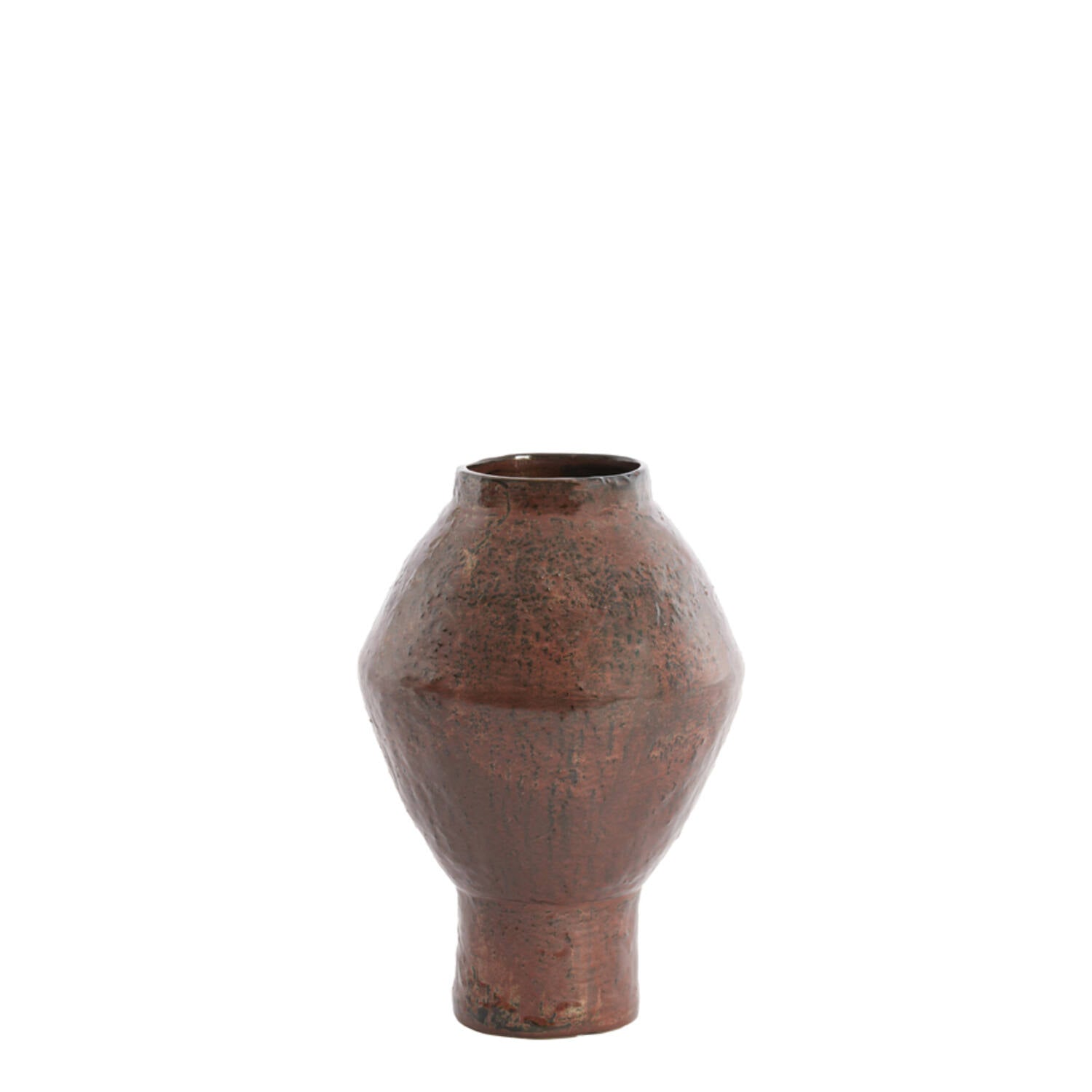 Vase matt rot-braun