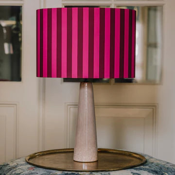 Lampenschirm Streifen fuchsia/bordeaux