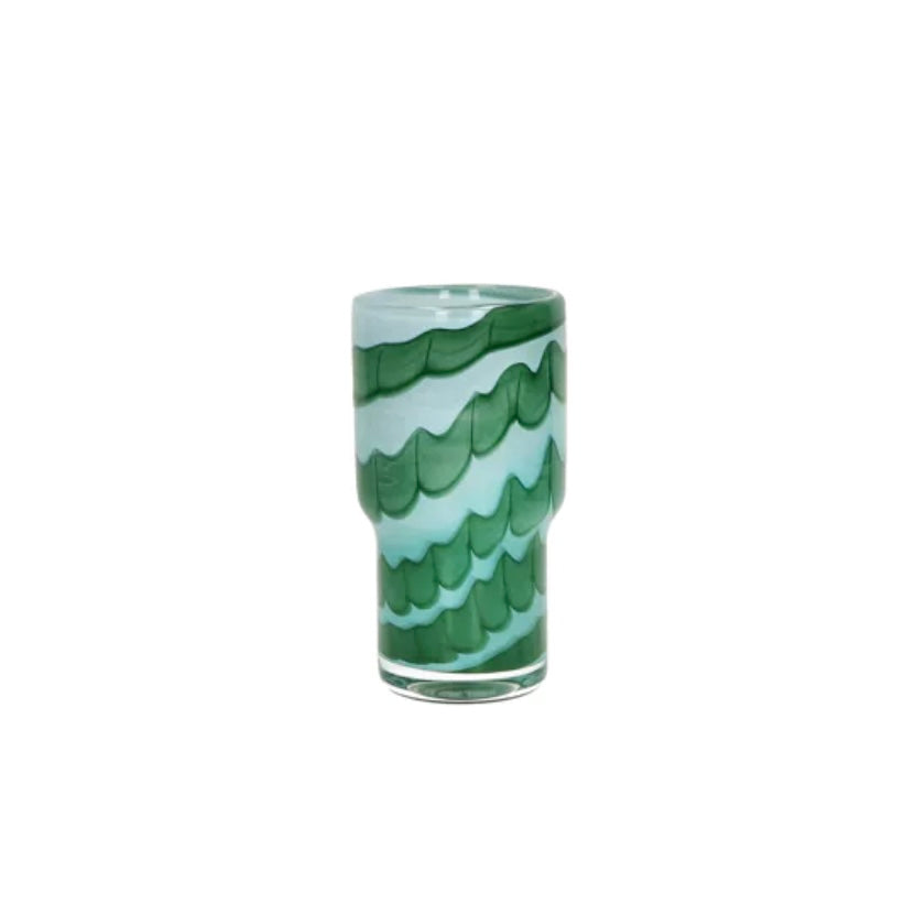 Teelicht / Vase aus Glas