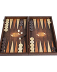Backgammon Holz bedruckt geometrisch