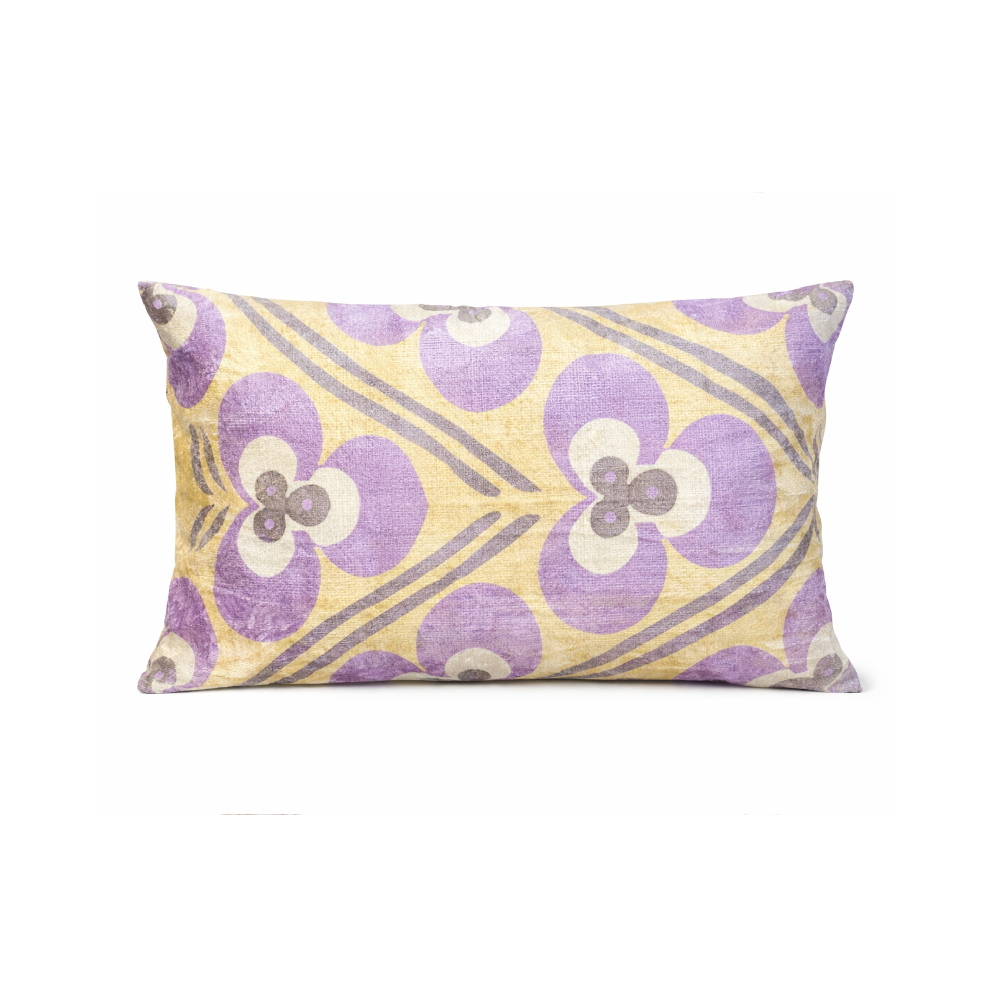 Kissen Ikat Samt 40x60cm Pastelle