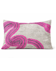 Kissen Ikat Samt 40x60cm,  Schlange