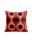 Kissen Ikat 50x50 rosa/karamell/braun
