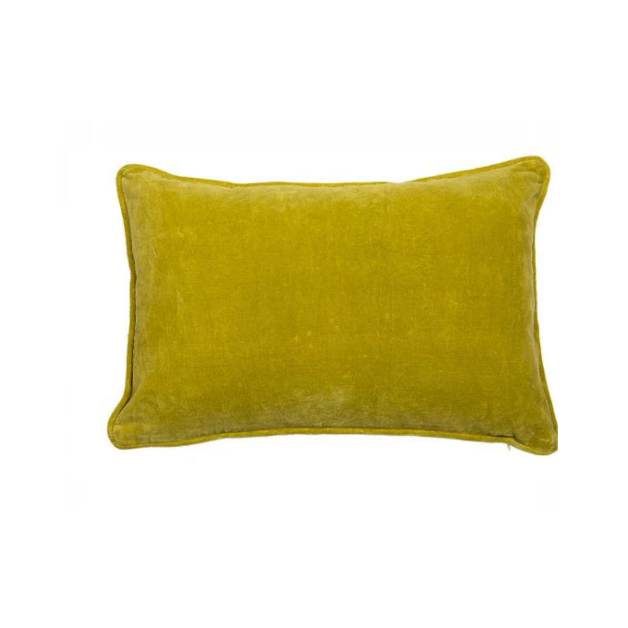 Kissen Samt Olive