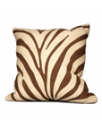 Kissen Zebra braun weiß