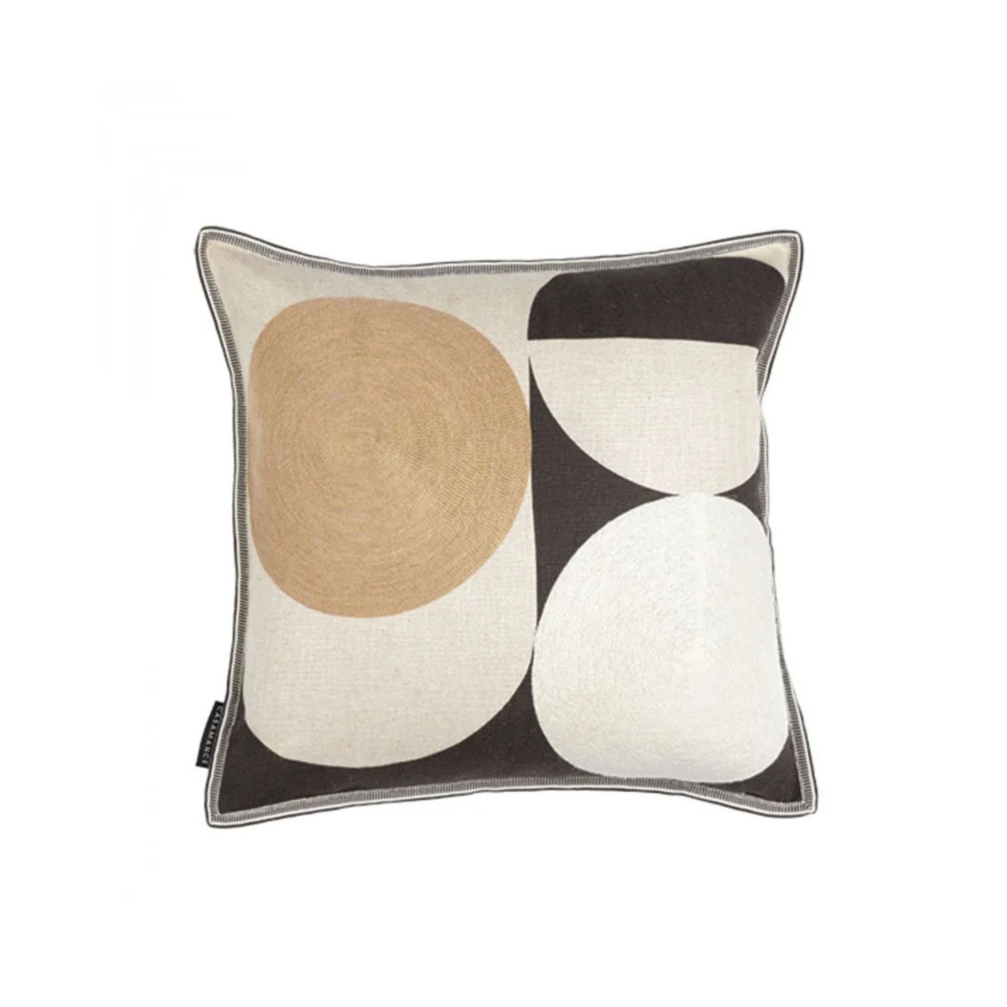 Kissen geometrisches Design - Leinen/Viskose - 45x45 cm
