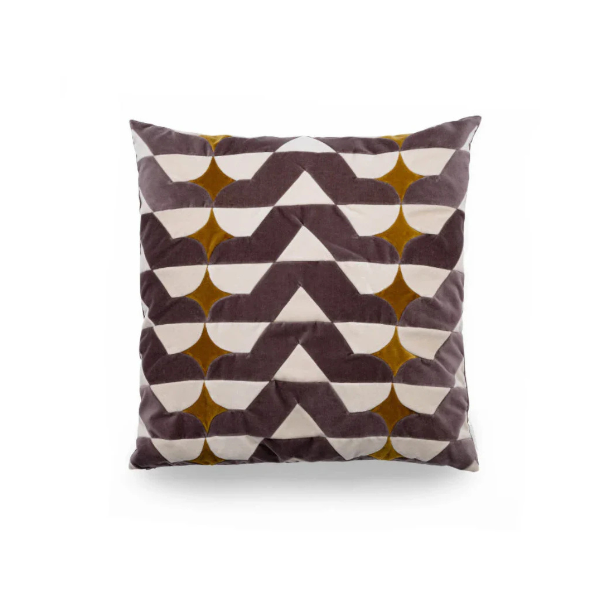Kissen Samt 55x55cm Patchwork