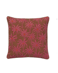 Kissen bestickt Palmen Cinnamon / Orchid