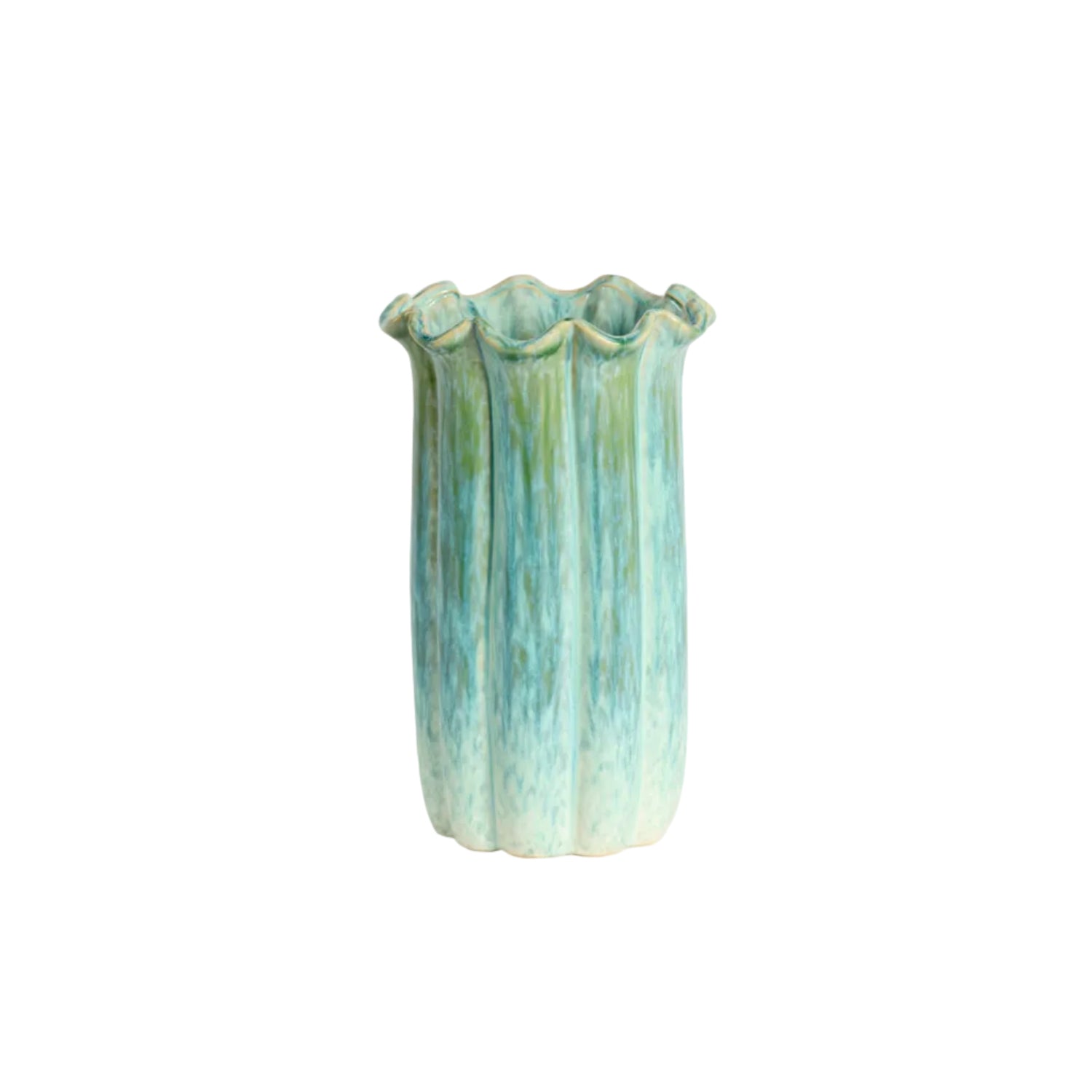 Vase grün/hellblau