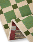 Teppich In- und Outdoor Karos grün