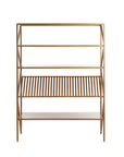 Regal aus Metall, bronze