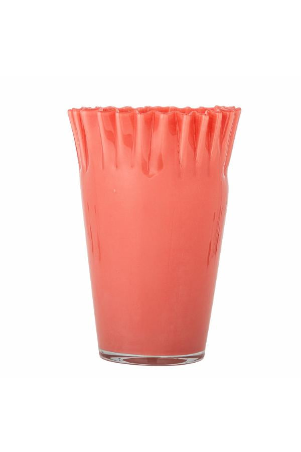 Vase gerüscht lachs
