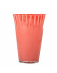 Vase gerüscht lachs