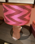 Lampenschirm Zick Zack Burgund/pink