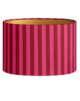 Lampenschirm Streifen fuchsia/bordeaux