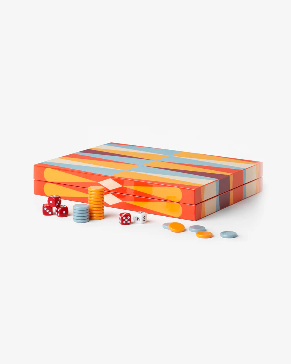 Backgammon rot Lackbox