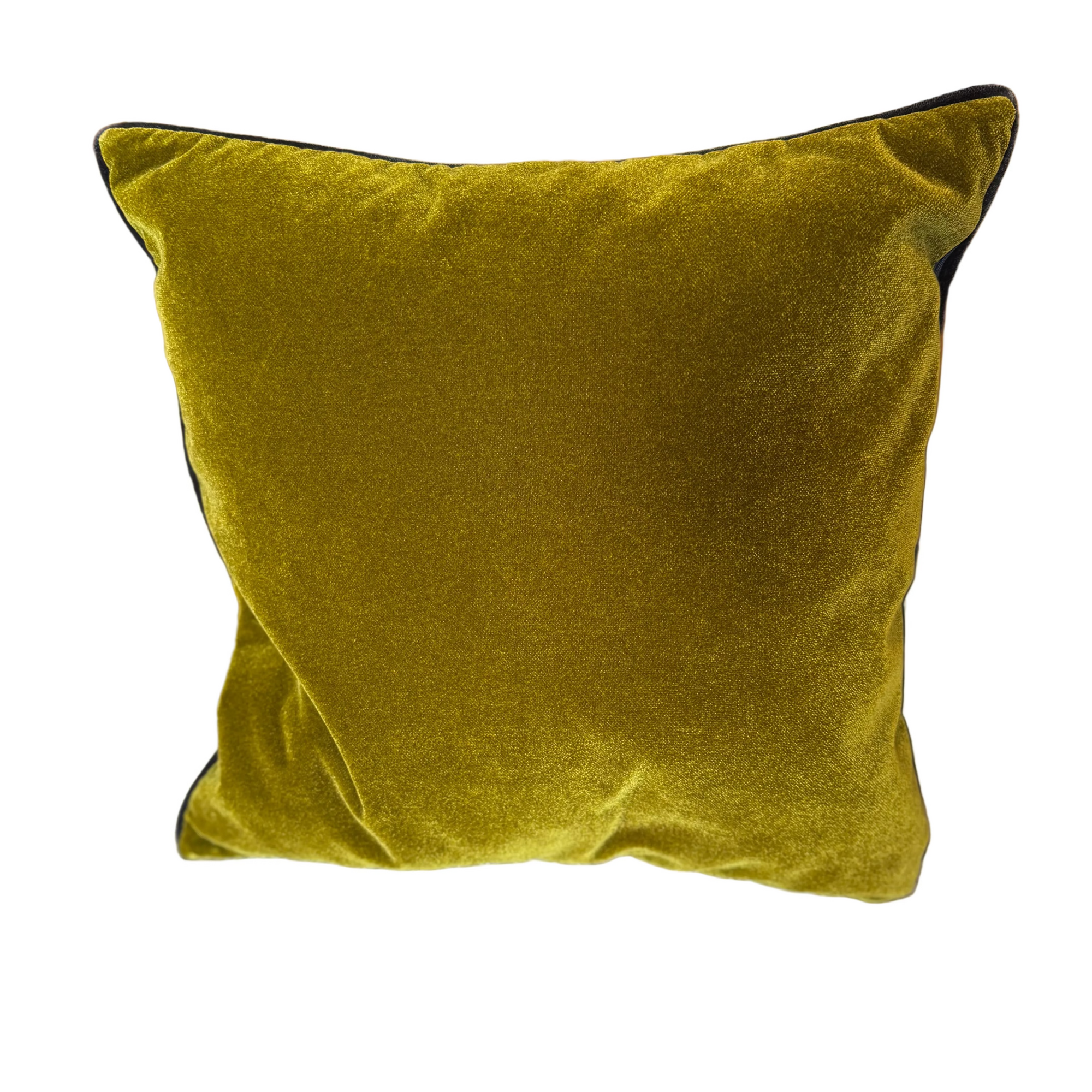 Kissen Samt mit Kontrastpaspel, 50x50cm – curtisandcurtis