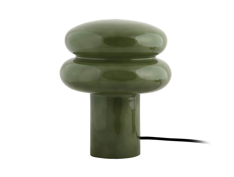 Tischlampe Glas grün