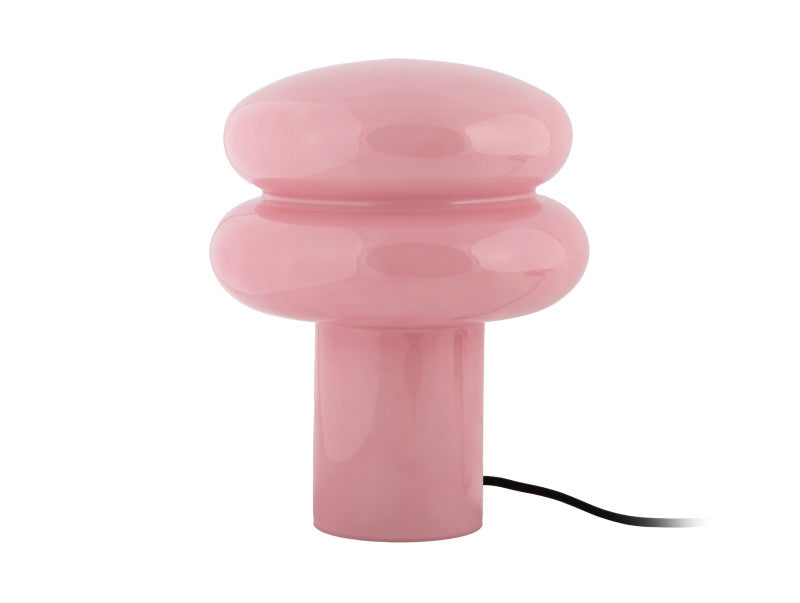 Tischlampe Glas rosa